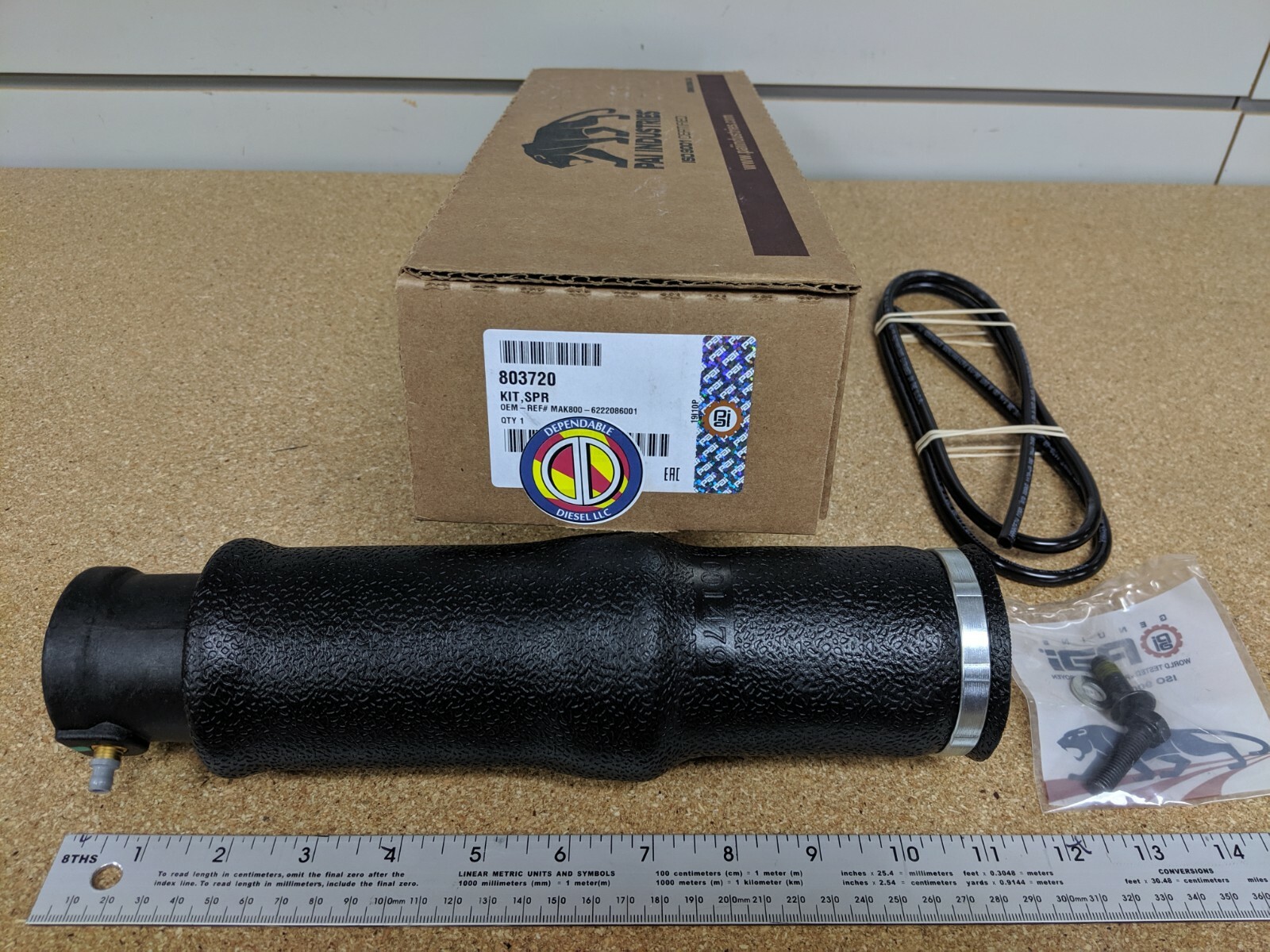 Air Spring Seat Kit for Mack. PAI # 803720 Ref. # Bostrom 6222086  