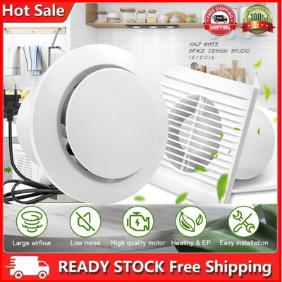 Badlüfter leise Ø 100mm mit Rückflussleitblech Bad Lüfter Wand Ventilator Abluf