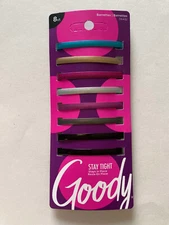 Goody Barrettes pack ( 8 pcs ) 06432 Hair women barrette multicolor Stay BLUE