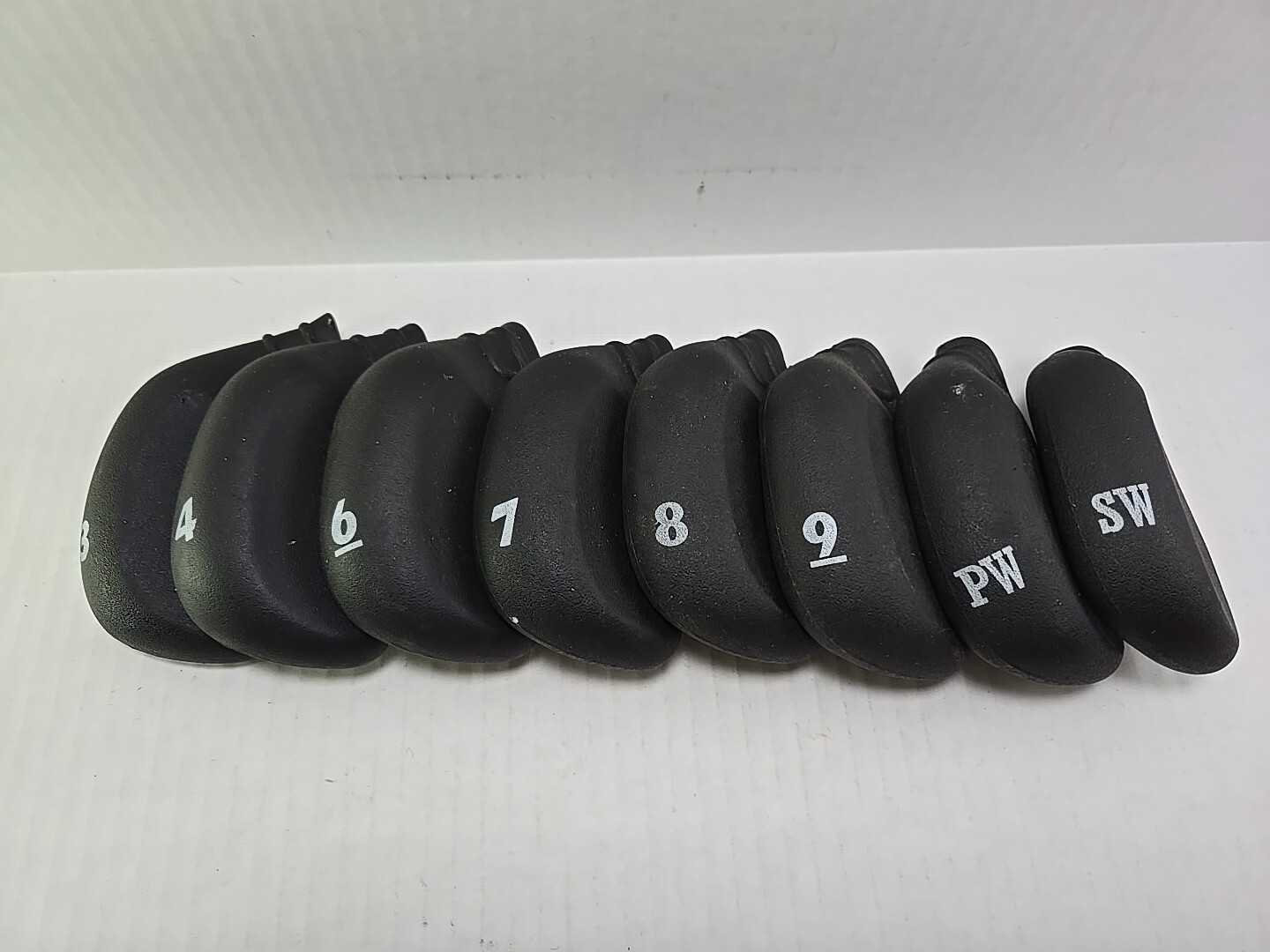 Club Rubberized Iron Covers For Irons 3,4,6,7,8,9,pw,sw Durable Rubber