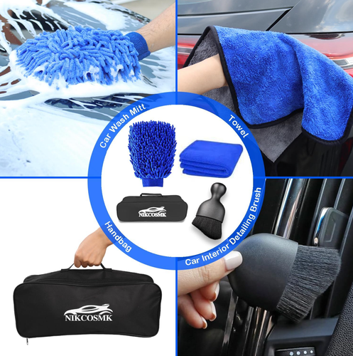Car Detailing Kit, 18Pcs Car Detailing Brush Set, Car Cleaning Kit, Drill Brush - Picture 6 of 11