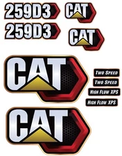 Fits Caterpillar 259D3 DECAL KIT SKID STEER3M VINYL / FREE SHIPPING