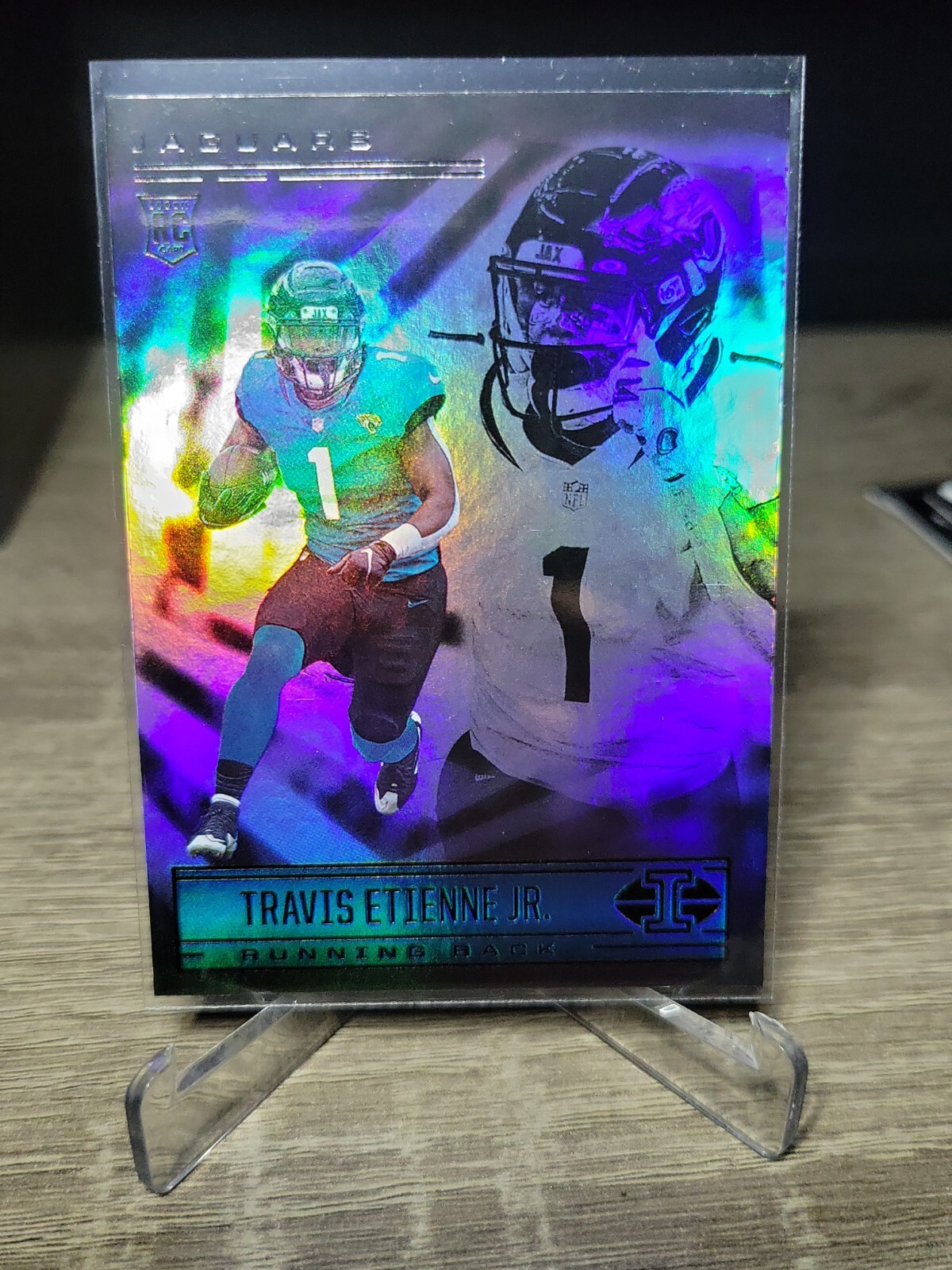 Travis Etienne Jr RC 2021 Panini Illusions Football #71 Jacksonville Jaguars