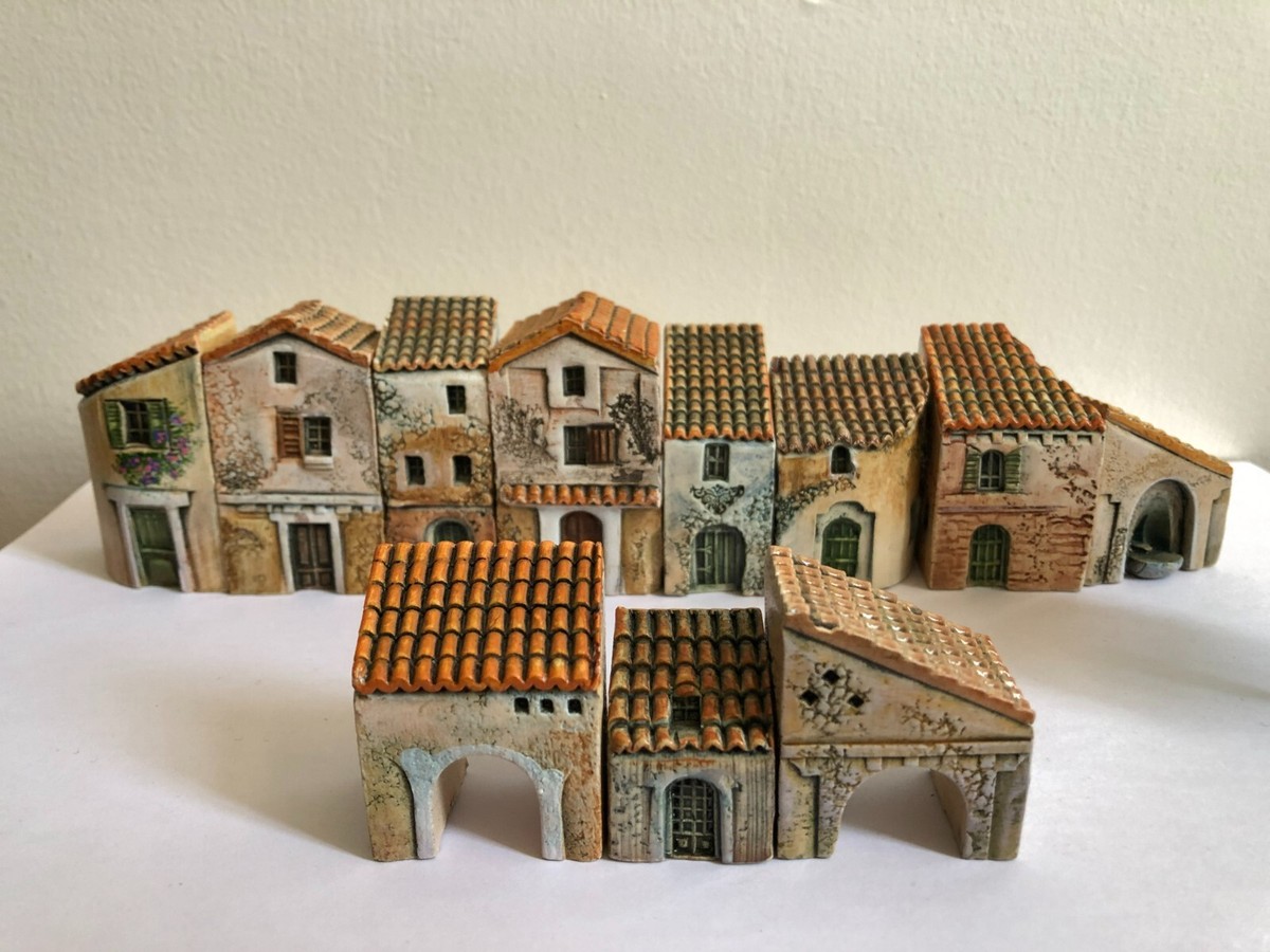 GAULT HOUSEグラス・プロヴァンス MINIATURE BUILDING DOMINIQUE GAULT CERAMIC PROVENCE VILLAGE