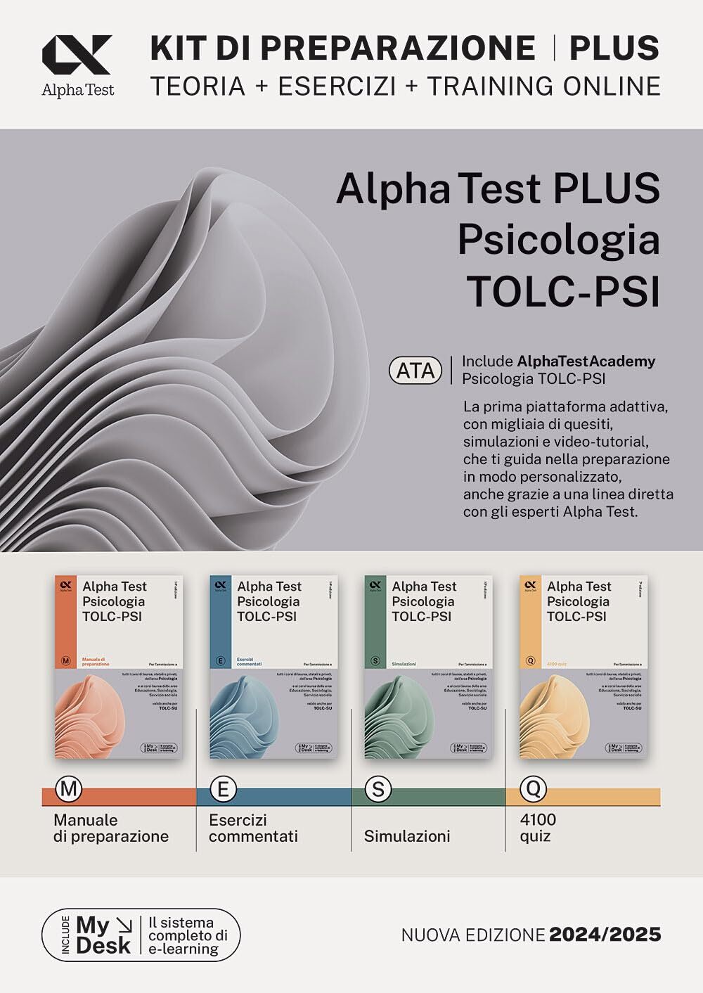 9788848327022 Alpha Test plus psicologia TOLC-PSI. Kit completo ...o. Con MyDesk