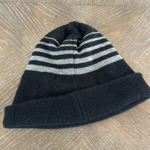 Lot of 2 Nike Youth Beanies Stripped, Gray and Black, Big Kids, Logo - Picture 9 of 13