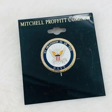 My Grandson is in the Navy Grandparent Enamel Lapel Pin by Mitchell Proffitt