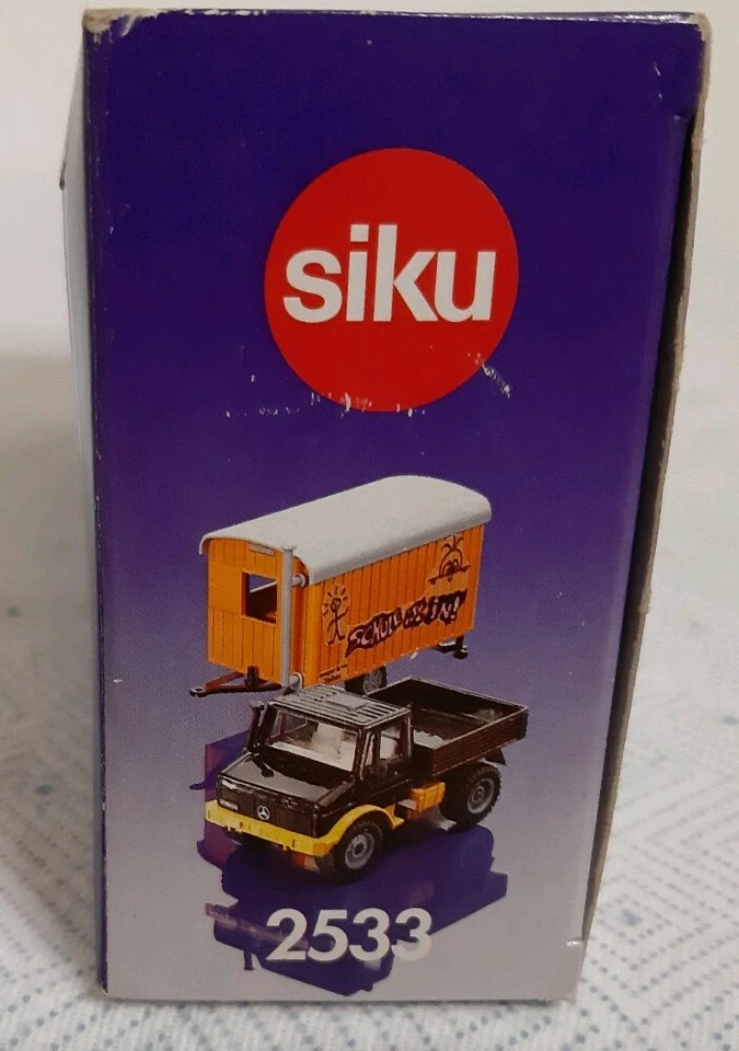  SIKU 1/55 CAMION MERCEDES UNOMOG CON ROULOTTE.RARO #2533.NO BURAGO NO POLISTIL  - Immagine 2 di 2