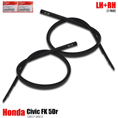 Pair Side Roof Molding Trim For Honda Civic FK 5Dr 2017 - 2021 - Imagen 3 de 11