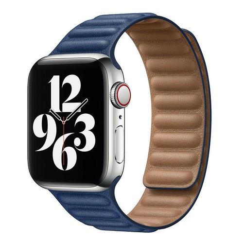For Apple iWatch Series 9 8 7 6 5 4 3 SE Magnetic Watch Band Strap Leather Link - Picture 21 of 38