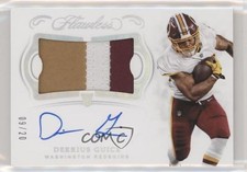 2018 Panini Flawless Rookie Silver 9/20 Derrius Guice #RPA-DG Patch Auto 5w7
