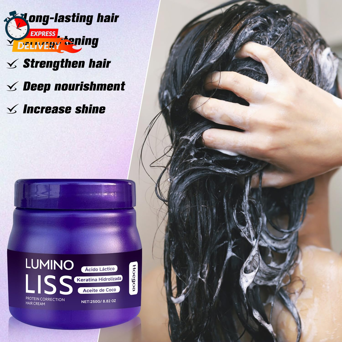 Lumino Liss Alisado,Alisado Para Cabello Sin Formol Luminoliss,Crema  Alisadora L