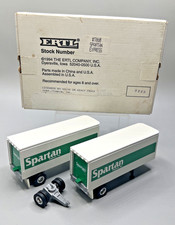 Ertl 164 Scale White Gmc Spartan Express Double Pup Trailers Nib