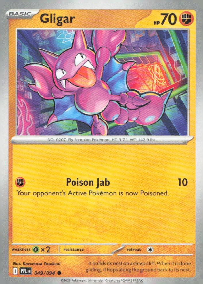 Gligar Common ME02: Phantasmal Flames 049/094 NM