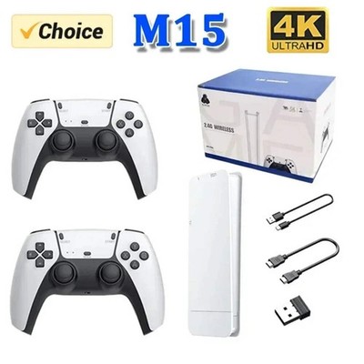 Wireless Gamepads M15 Game Stick Mini TV Handheld Game Console Video Game 256G 2