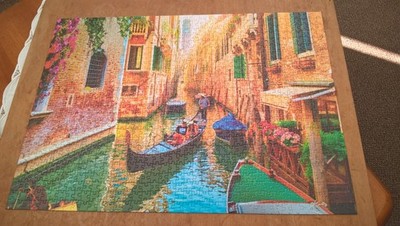 Puzzle 1000 Teile ''Kanal in Venedig'' komplett & vollständig von meiner Frau getestet