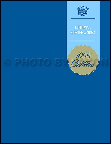 1966 Cadillac Optional Specifications Buch Deville Eldorado Fleetwood Calais-image