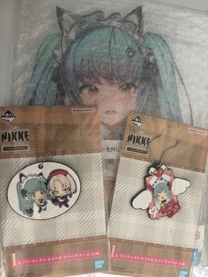 Nikke Ichiban Kuji NIKKE Privaty Acrylplatte & Gummi Charm Set 3 Artikel