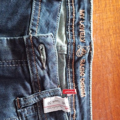 S.Oliver Damen Jeans Blau Gr. 42 W30 Gerades Bein, Mid Wash Five-Pocket
