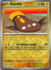 2024 Pokemon Scarlet & Violet Surging Sparks Stunfisk 64/191 Reverse Holo