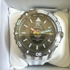 Invicta Subaqua Men's Quartz Diver Watch Black Dial White Strap 100m Box