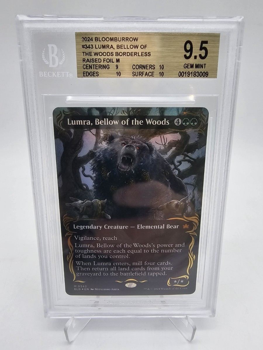 BGS 9.5 GEM MINT MTG Bloomburrow Lumra, Bellow of the Woods Raised