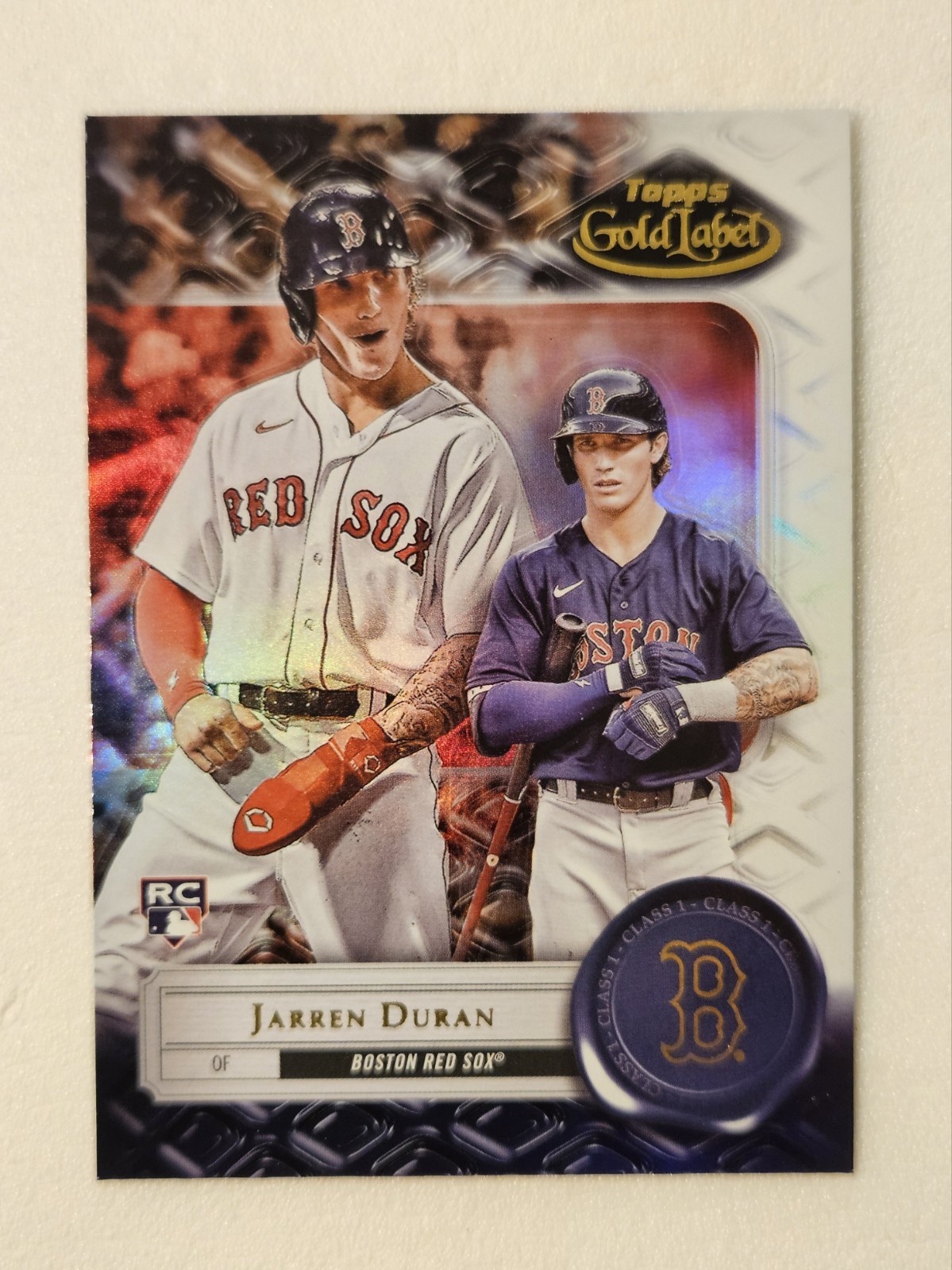 2022 Topps Gold Label - Jarren Duran #15 Class 1 (RC)