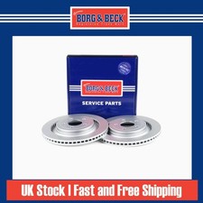 2x Brake Discs Vented For Ford Mustang 5.0 V8 Borg & Beck Rear 2080717 2210765