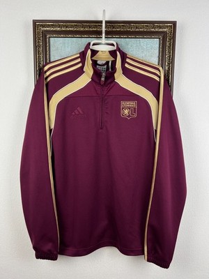 Vintage Adidas Olympique Lyonnais Lyon Football Train Jacket Sweatshirt Mens S