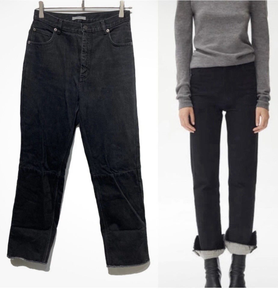CELINE　フィービー　ブラックデニム Celine Phoebe Philo 2018 Roll Up Denim Pants Black Size 34 | eBay パンツ