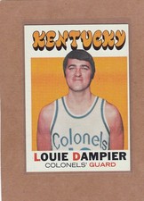 1971-72 TOPPS BASKETBALL LOUIE DAMPIER ROOKIE #224 COLONELS NM/NM+ *A42749