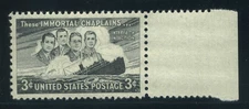 956, 3¢ Immortal Chaplains, PSE graded Superb 98 NH Certificate, SMQ $70