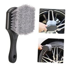 Tire Brush Car Wheel Brush Cleaner Brush for Car Rim, Soft Bristle Gray