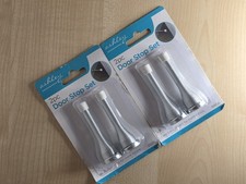 2X Stainless Steel Rubber Door Stops Spring door Guard Screw all Mount 23mm