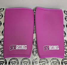 Mark Bell Slingshot Strong Knee Sleeves XLarge Weightlifting Compression Pink 