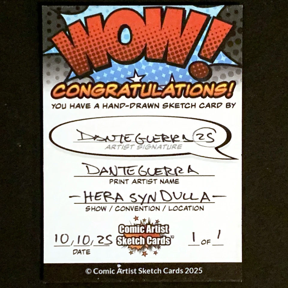 🌌 1 de 1! Tarjeta artística boceto dibujado a mano de Hera Syndulla de Star Wars. Muy caliente!!! 🌟 Foto 3 de 3
