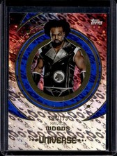 2025 Topps Universe WWE Xavier Woods Blue Pulse #/175