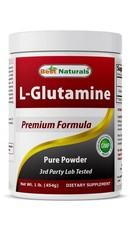 Best Naturals L-Glutamine 1 LB Powder Premium Formula Exp 4/26