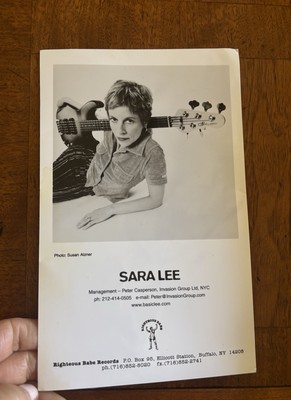 Singer & Musician Sara Lee Rare Original Vintage  5x8 Press Photo