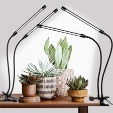 Black Grow Lights for Indoor Plants, 168 LEDs Clip Plant Lights, Full Spectru...