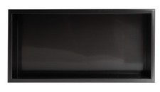 ALFI brand ABNP2412 24" Stainless Steel Recessed Shower Shelf - Black