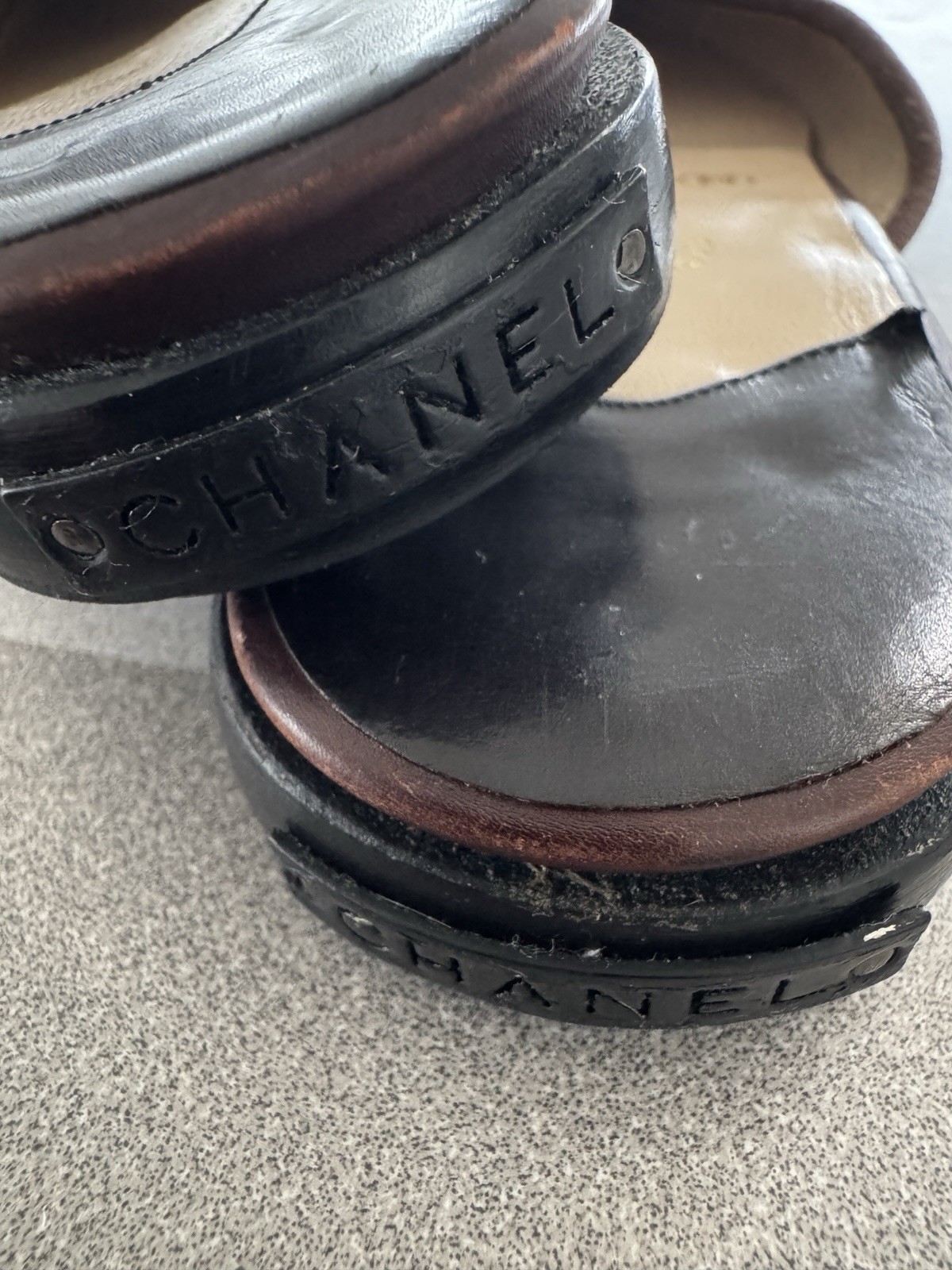 RARE CHANEL “Identification” Point- Toe Ballerina… - image 4