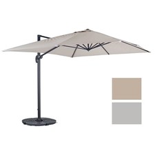 4mx3m Garden Parasol Large Rectangle Hanging Cantilever Sun Shade Azuma Roma