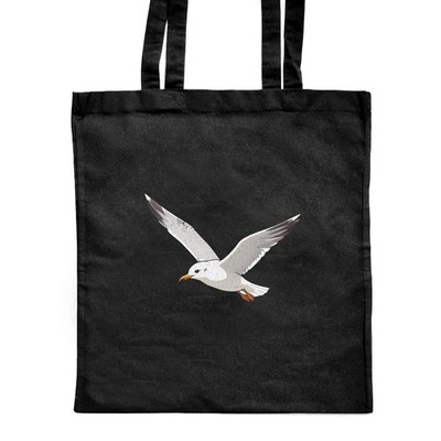 Shopper-Tasche 'Soaring Common Gull' klassisch schwarz (ZB00031029)