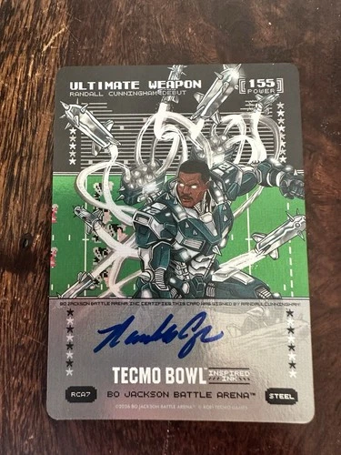 Bo Jackson Battle Arena Tecmo Ultimate Weapon Steel Auto