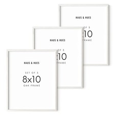 8x10 Picture Frame Set of 3 - White Picture Frames 8x10, 8 x 10 Wood Picture ...