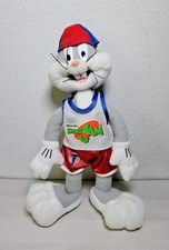 Vintage Space Jam Basketball Bugs Bunny Plush Toy 8.5" Collectibles 90s