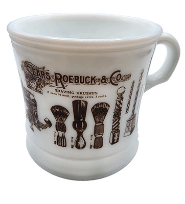 Vintage Sears Roebuck & Co Coffee Shave Cup Mug Advertising Surrey USA Cup