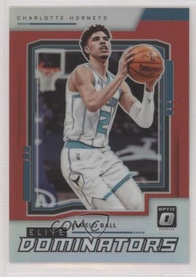 2021 Panini Donruss Optic Elite Dominators Red Prizm 98/99 LaMelo Ball #8 13hf