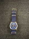 Vintage Seiko Automatic Men’s Watch Navy 6349A Date English / Arabic Day
